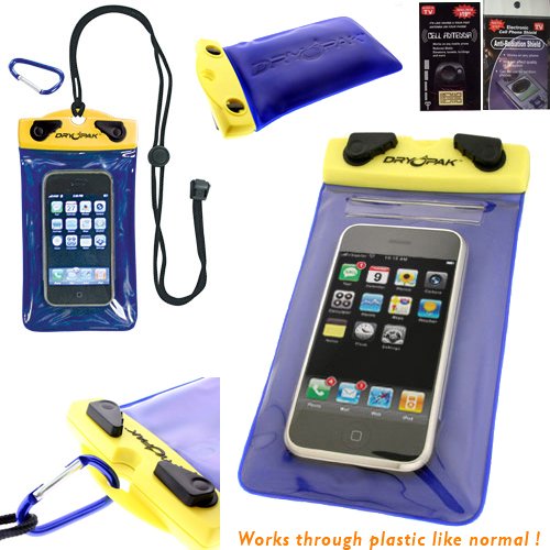 Samsung Galaxy S3, DryPak Floating Waterproof Phone Holder Case with Lanyard and Belt Clip