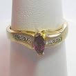 14K Yellow Gold Ruby and Diamond Ring