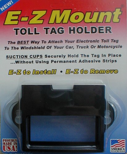 Toll Tag Holder - EZ Pass - I-Pass - C-Pass - Palmetto - Smart Tag - Fast Lane - 5 Colors