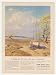 1959 New England Life Insurance Tom Lovell Boat Lake art Print Ad