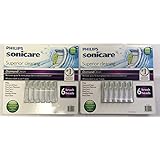 Philips Sonicare HX6066/70 DiamondClean Standard Brush Heads, 2 Pack (6 Heads Each)