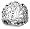 Sterling Silver Scroll Design Floral Ring, Size 8