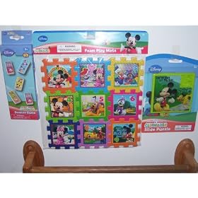 Click here to buy Disney Mickey Mouse Clubhouse Foam Play Mat and Domino Game and Slide Puzzle (Sold As a Set).