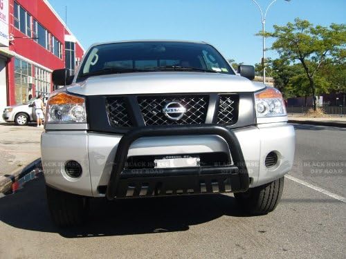 2004 2005 2006 2007 2008 2009 2010 2011 2012 Nissan Titan 2.5" Black Bull Bar w/ Skid Plate