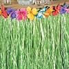 Hawaiian Luau Hibiscus Green Table Skirt 9Ft Party