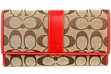 58%OFF コーチ アウトレット (COACH OUTLET) シグネチャー チェックブックウォレット F41878 SKHCA SKHGU