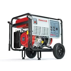 Honeywell HW4000L 5000 Watt 9 HP 242cc OHV Portable Gas Powered Home Generator (CARB and 50 State Compliant)