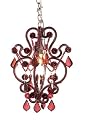 Square Nest Mini Burgundy Chandelier