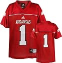 Arkansas Razorbacks Youth -No. 1- Replica Chase Football Jersey