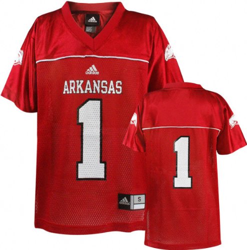 Buy Arkansas Razorbacks Youth -No. 1- Replica Chase Football Jersey