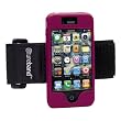Tuneband for iPhone 4, Grantwood Technology's Armband, Silicone Skin, and Front and Back Screen Protector, Pink