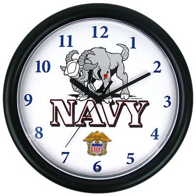 Deluxe Chiming US Navy Wall Clock