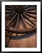 Close-up of Wooden Wagon Wheel Lit by Setting Sun National Geographic Collection Fram...