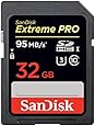 SanDisk Extreme PRO 32GB UHS-I/U3 SDHC Flash Memory Card with up to 95MB/s- SDSDXPA-032G-AFFP