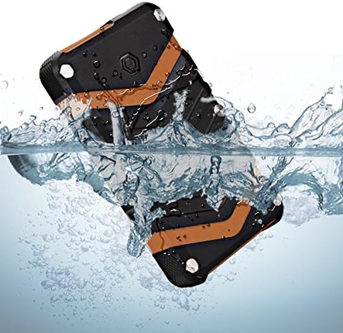 Szcandy 18000mah Rugged Outdoor Power Bank with IP67 Waterproof Dustproof Shockproof 3 Lighting Modes Flashlight for Apple iPhone iPad Samsung Galaxy High Capacity Fast Charger (Orange)