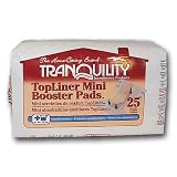 Tranquility TopLiner Mini Booster Pad Diaper Inserts Pk/25