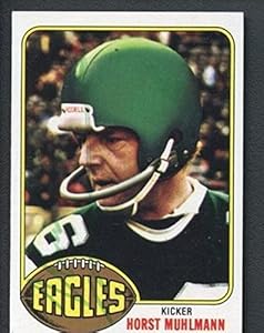 1976 Topps #382 Horst Muhlmann Signed AUTO Approval Sticker Deceased 1991 - JSA Certified - Signed NFL Football Cards