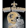 Northwest New Orleans Saints Gridiron Fleece Throw