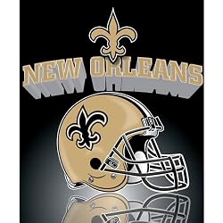 Northwest New Orleans Saints Gridiron Fleece Throw