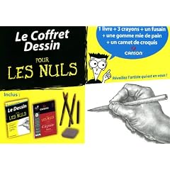 Le coffret dessin pour les nuls : Un livre + une gomme mie de pain + un carnet de croquis