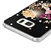Galaxy S6 Edge Plus Case (Not for S6 Edge),Mavis's Diary 3D Handmade Bling Crystal Lovely Butterfly Fashion Champagne Rose with Shiny Sparkle Diamond Hard PC Cover for Samsung Galaxy S6 Edge Plus