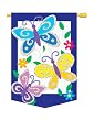 Triple Butterflies Flag Indoor/Outdoor 28" x 44"
