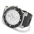Adee Kaye Mens Large Diver Chronograph Watch w/ White Dial