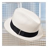 Straw Center Dent Fedora Hat