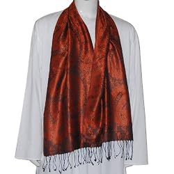 Scarfs for Men - Fashion Accessory Silk Wrap 12 x 60 inches (ssmf031)
