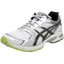 ASICS Men's GEL-DS Trainer 15 Running Shoe,White/Black/Lime,9.5 M