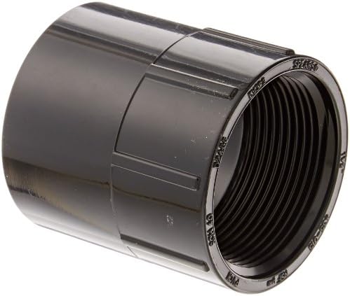 Spears PVC Pipe Fitting, Adapter, Schedule 40, Black, Socket x NPT Female