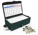 50 State Quarter Coin Collection Box Round Tube