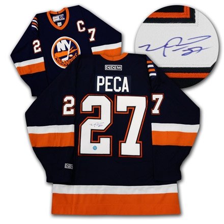 Mike Peca New York Islanders Autographed/Hand Signed Hockey Jersey
