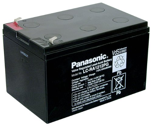 Panasonic LC RA1212PG Blei Akku (187 Faston, 4,8mm)
