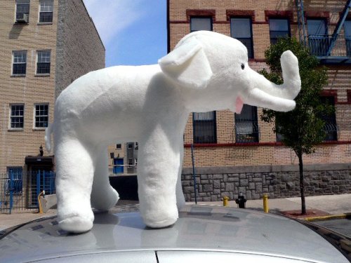 51q8f7QgpqL GIANT 36 INCHES LONG STUFFED ELEPHANT BIG STUFFED ANIMAL GIGANTIC HUGE JUNGLE PLUSH   AMERICAN MADE IN THE USA AMERICA   COLOR: WHITE