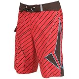 Volcom Mens Boardshorts Foster Too Stripe Mod Red