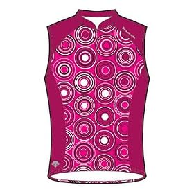 Buy Descente 2009 Ladies Genesis Sleeveless Cycling Jersey - Fire Pink Crimson - 13522FPCM