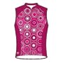 Descente 2009 Women's Genesis Sleeveless Cycling Jersey - Fire Pink/Crimson - 13522FPCM (S)