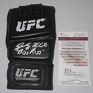 Johny Hendricks Signed Autographed Ufc Glove Inscribed Big Rigg Coa - JSA Certified - Autographed UFC Gloves