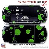 Lots of Dots Green on Black WraptorSkinz Skin and Screen Protector Kit fits ....