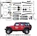 Currie Enterprises CE-9807A4 5 Inch Johnny Joint Suspension Lift Kit With Rear AntiRock For 2007-10 Jeep Wrangler JK Unlimited