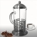 Design French Press Kaffeebereiter - Kaffeekanne Teekanne 1 Liter