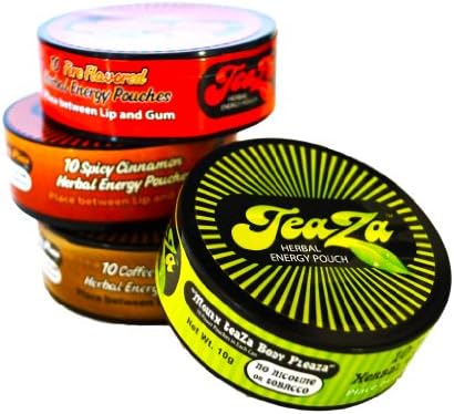 Teaza Herbal Energy Pouch Sampler (4 Pack)