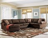 Brando 3-Piece Cafe Sectional by Ashley - Cafe Fabric