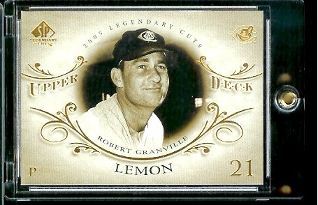 2005 Upper Deck Legendary Cuts # 7 Bob Lemon Cleveland Indians Baseball Card