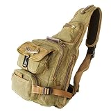 Military Inspired Backpack Sling Bag Daypack Large Version Khaki Green