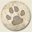 Paw Prints Auto Coaster, Single Coaster for Your Car