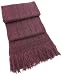 Handmade Alpaca Natural Fiber Scarf - Cable Design in Plum - Long Size (Men/w...
