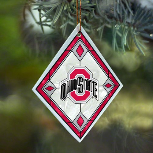 NCAA Ohio State Buckeyes Art Glass Ornament