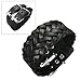 Quality Black Leather Braided Bracelet with Double title=